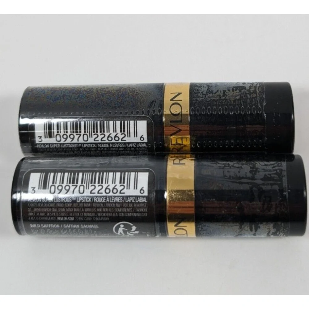 Revlon Super Lustrous Creme Lipstick 2 Pack 809 Wild Saffron Sealed Tubes